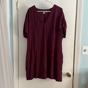 GAP Maroon Dress with pockets.